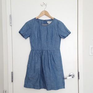 Madewell Chambray Songbird Dress (fits petite 0)